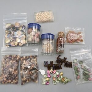 Bead Glass Acrylic Beads Jewelry Making Lot Of Mixed Styles & Colors neutral